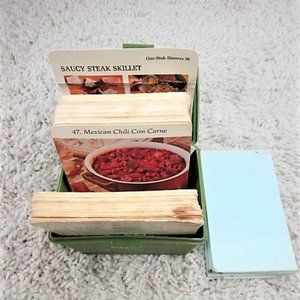 Green Vintage Recipe Holder